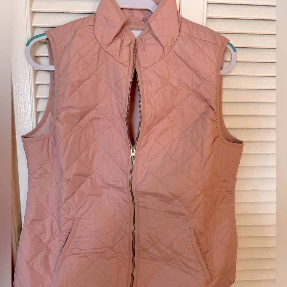 Old Navy Light Pink Quilted Vest